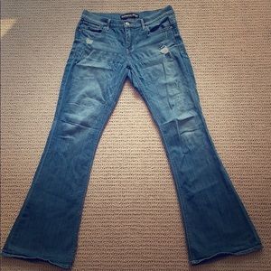 Express slim flare jeans